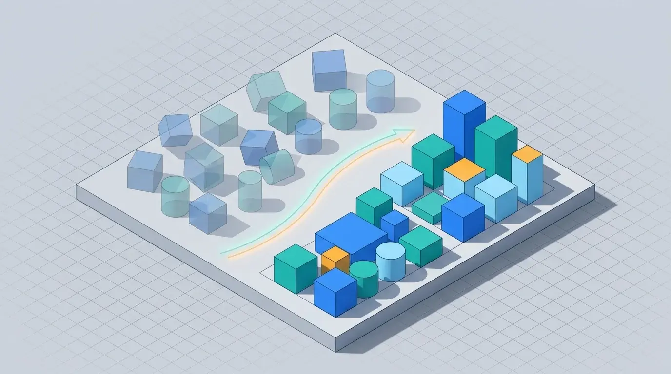 Шлях від розмитого й неструктурованого входу до організованої та придатної до роботи ясності.