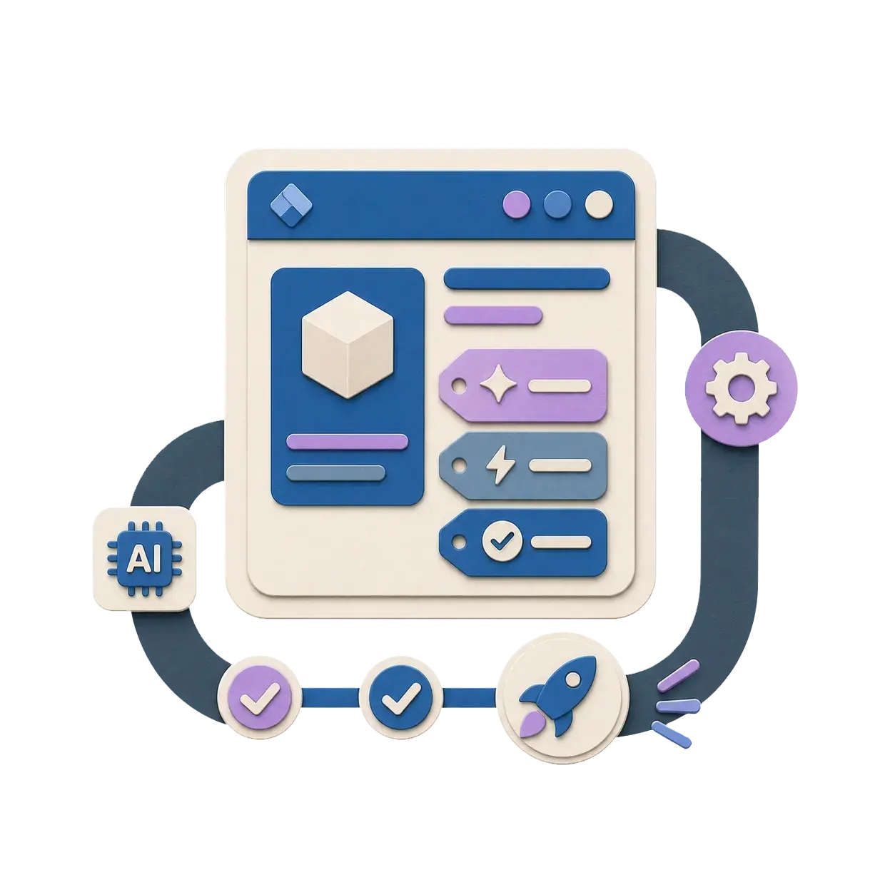 Jira 的小型 AI 插件的纸质符号,带有自动标签和快速发布标签